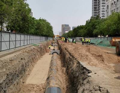 濟寧古槐路交通疏解項目管線施工提前兩月告捷，市政工程建設跑出“加速度”